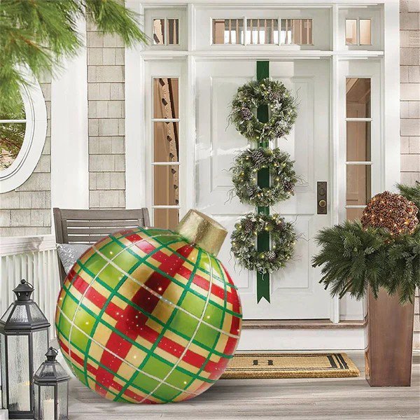 Promotion de Noël 49 % de réduction - Boule décorée gonflable de Noël en PVC-6