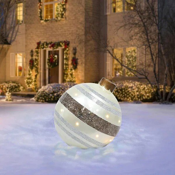 Promotion de Noël 49 % de réduction - Boule décorée gonflable de Noël en PVC-10