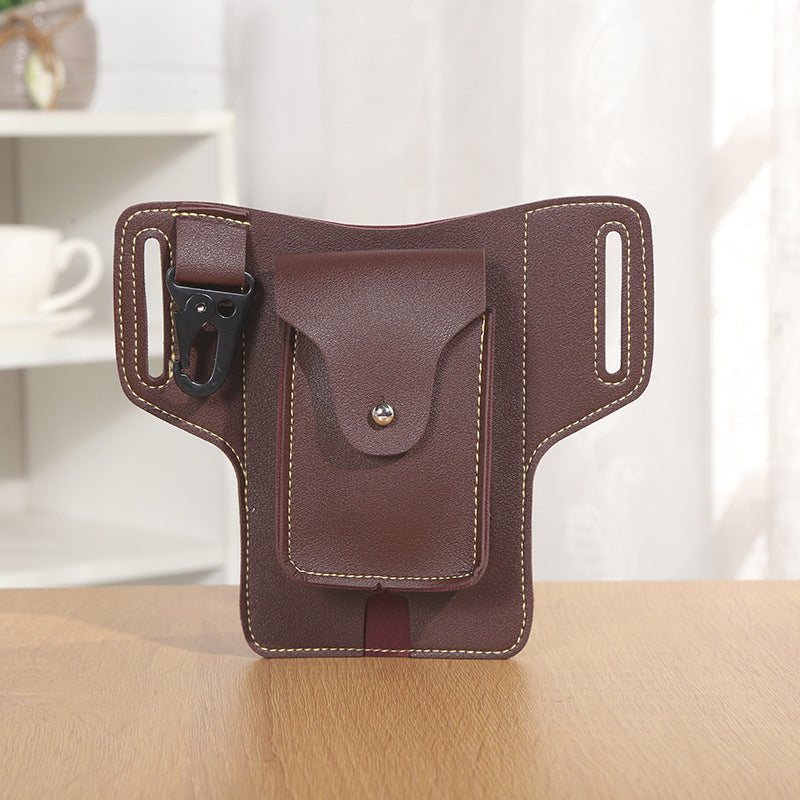 Sac ceinture multifonctionnel en cuir pour téléphone-10