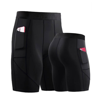 🔥49 % de réduction🔥SHORT DE COMPRESSION HOMME AVEC POCHE POUR TÉLÉPHONE